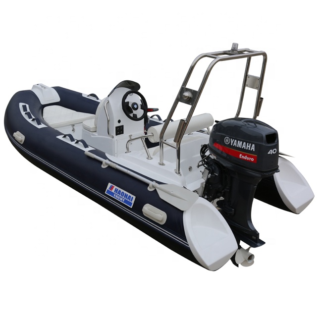 Fishing - 13フィート（3.9メートル）ダブルモデルハイパロン製インフレータブルボート、1.2mmグラスファイバーとPVC製リブモーターボート、ディープVハル、屋外釣り用