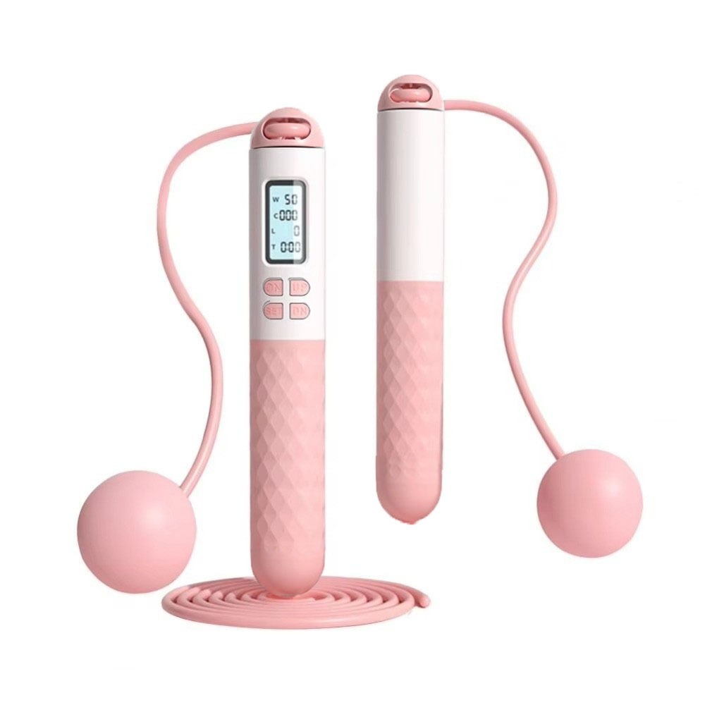 Smart Jump Rope Digital Counter - ポータブルコードレスロープレス縄跳び、滑り止め付き、カウンター付き、カウント機能付き縄跳び、ワークアウトジム用スマートデジタル縄跳び、子供用