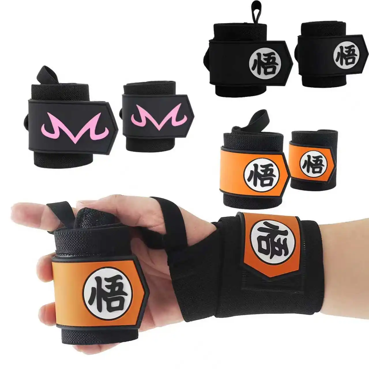 Wrist Wraps Weightlifting Support - 1組 ジムスポーツ ウェイトリフティング リストラップ リストバンド サポートブレース