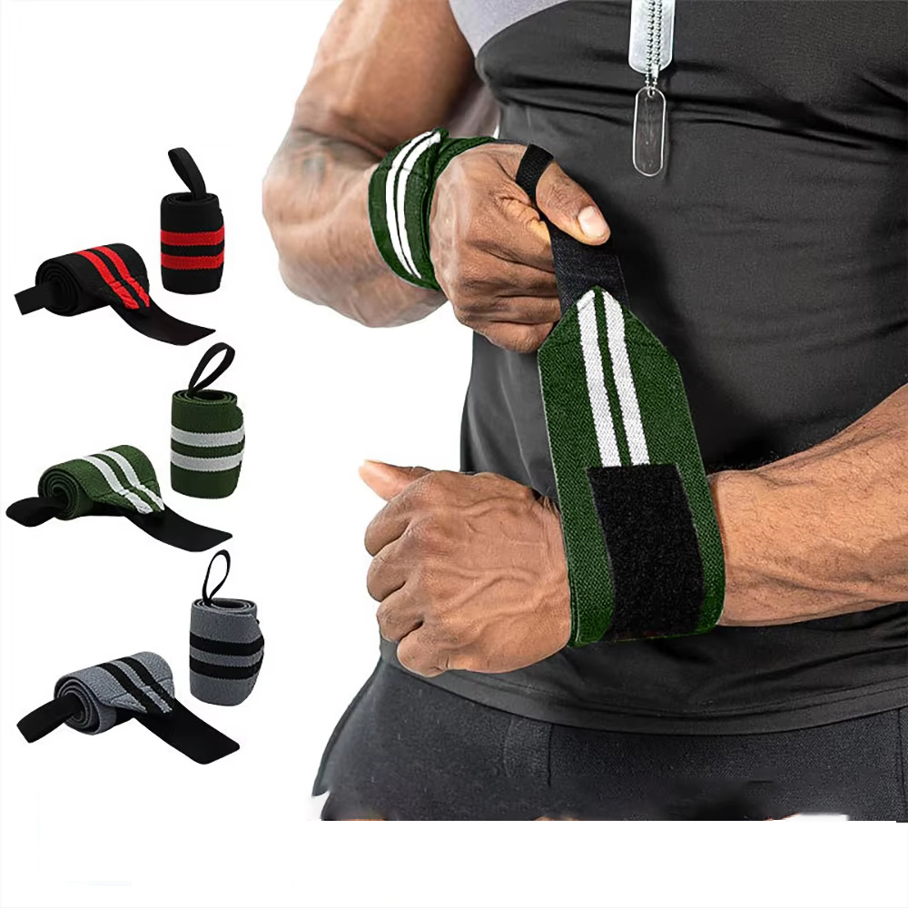 Wrist Wraps Weightlifting Support - ウェイトリフティング用リストラップ、調節可能な弾性リストサポートストラップ、通気性のあるリストブレース、ジム、ウェイトトレーニング用、男性女性向け