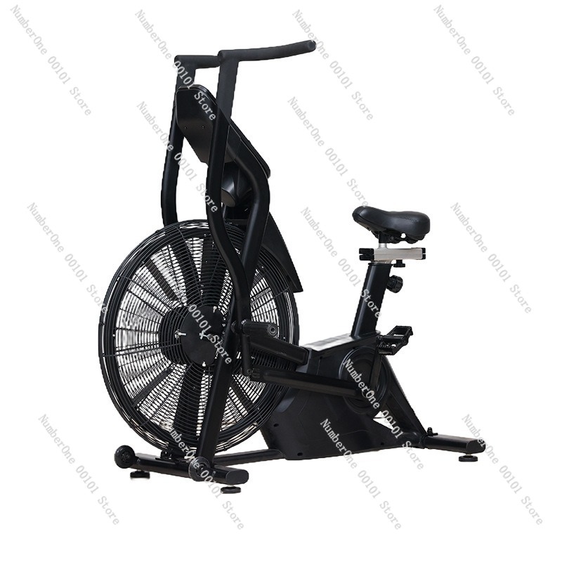 Exercise Bike Magnetic Resistance - 家庭用フィットネス用耐風性エアロビックファンバイク、静音磁気駆動スムーズな抵抗調整、全身有酸素運動
