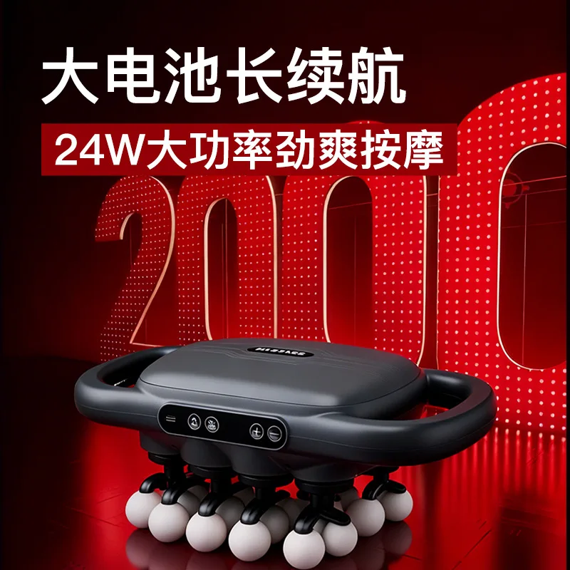 Electric Massage Gun Deep Tissue - 新型電動筋膜マッサージガン 28種類のヘッド付き 多機能深部組織マッサージャー 筋肉のリラックスと痛みの緩和に 深部筋肉マッサージ用