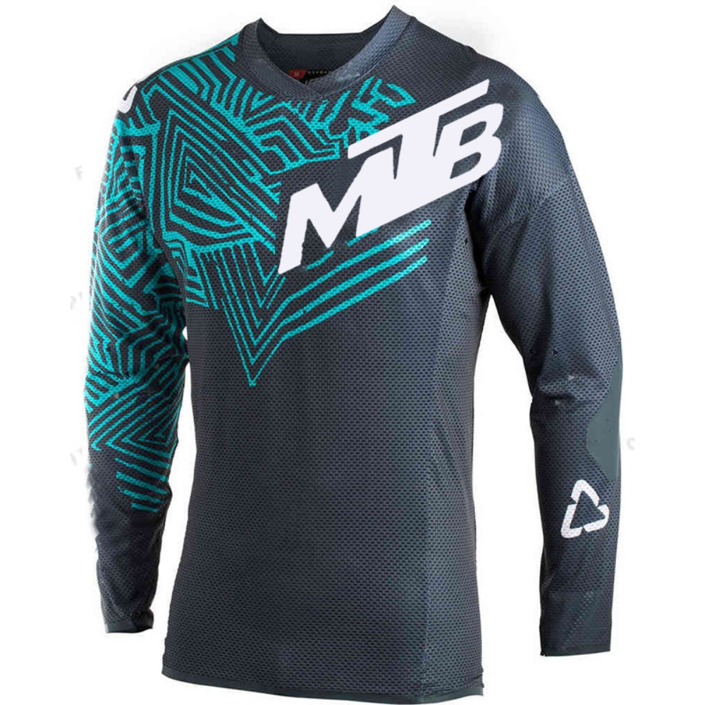Cycling - アウトドアサイクリング長袖トップス MTB プリント通気性メッシュマウンテンバイクジャージユニセックスライディングギア