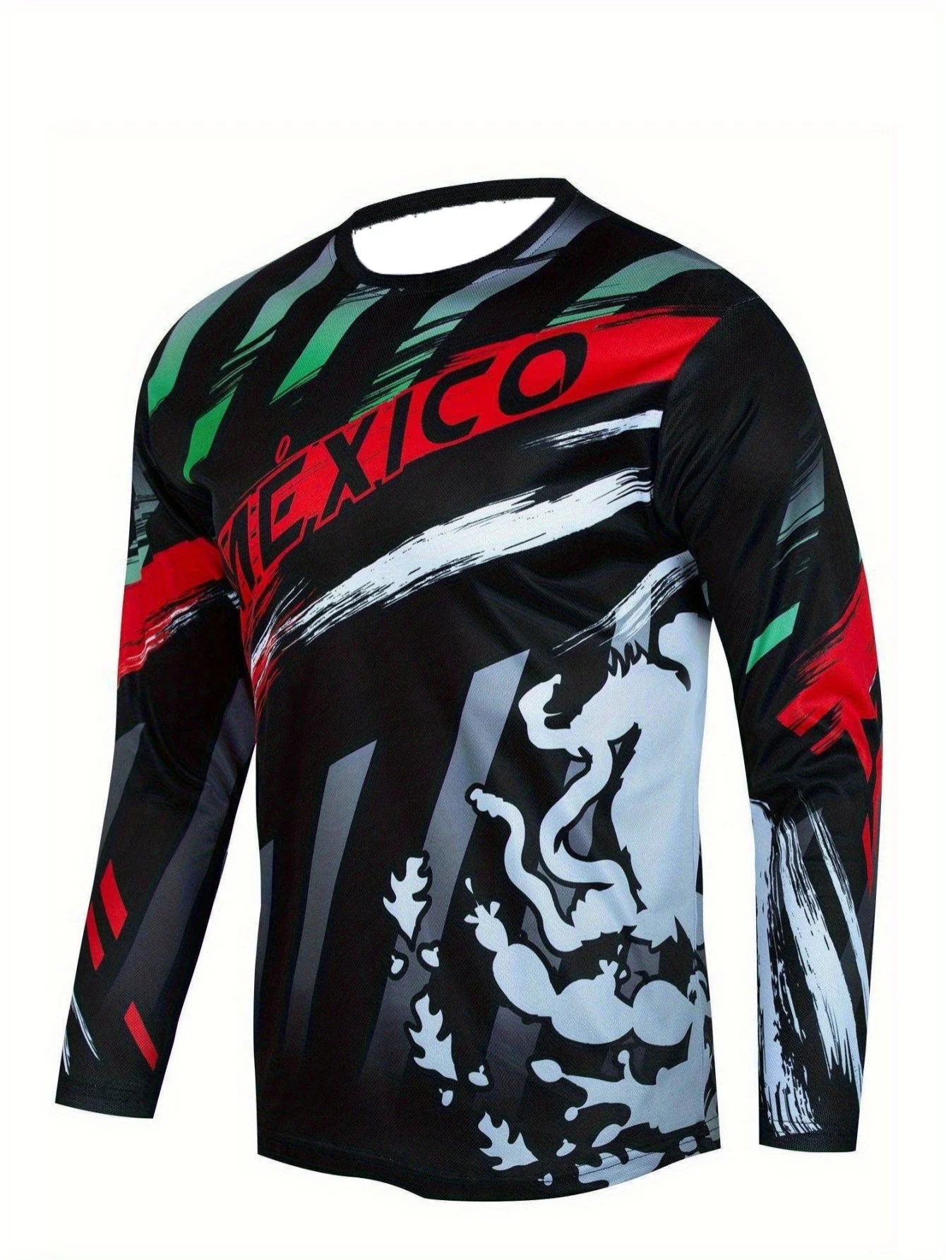 Cycling - メンズ通気性マウンテンバイクエンデューロオフロードモトクロスMTBジャージサイクリングトップライディングクイックドライフィットネストップサイクリングトップ