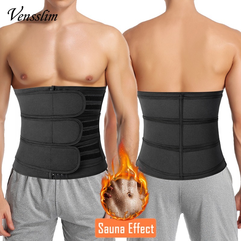 Sweat Waist Trainer Belt Neoprene - Vensslim 男性ウエストトレーナートリマーホットネオプレンおなかコントロールコルセットサウナ汗ベルト痩身ボディシェイパーワークアウトフィットネス用