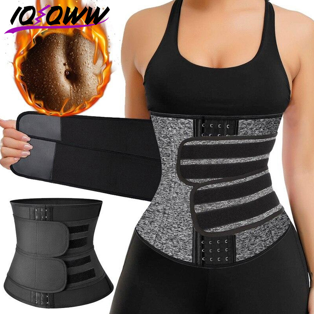 Sweat Waist Trainer Belt Neoprene - 女性 & 男性ウエストトレーナーネオプレンサウナ痩身ベルト腹部ボディシェイパーコルセット減量汗腹圧縮ストラップ