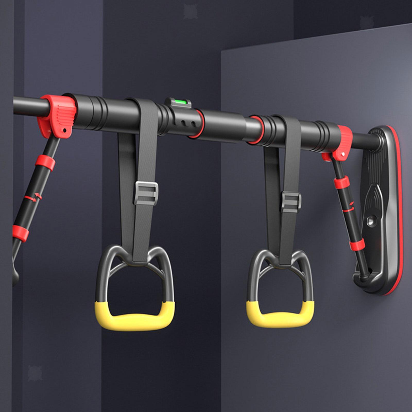 Door Pull Up Bar No Screw - エクストラワイドディップワークアウト水平バー、パッド入りハンドル付きプルアップドアフレーム、ドア枠や自宅に吊り下げるためのネジ不要