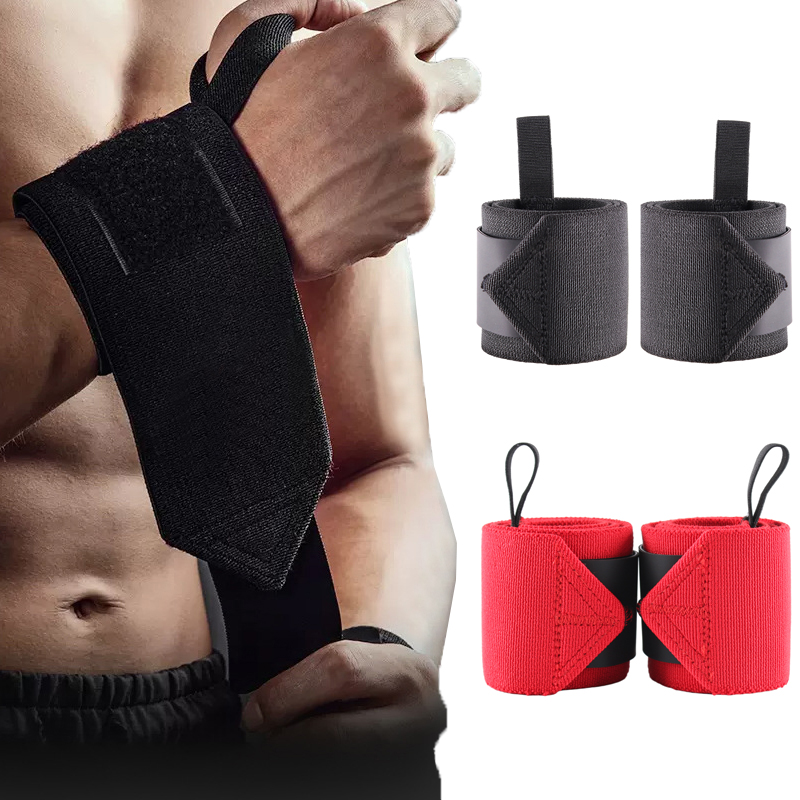 Wrist Wraps Weightlifting Support - プロセミリジッドリストラップ、ウェイトリフティング、パワーリフティング、筋力トレーニングサポート、スポーツ安全、2サイズ
