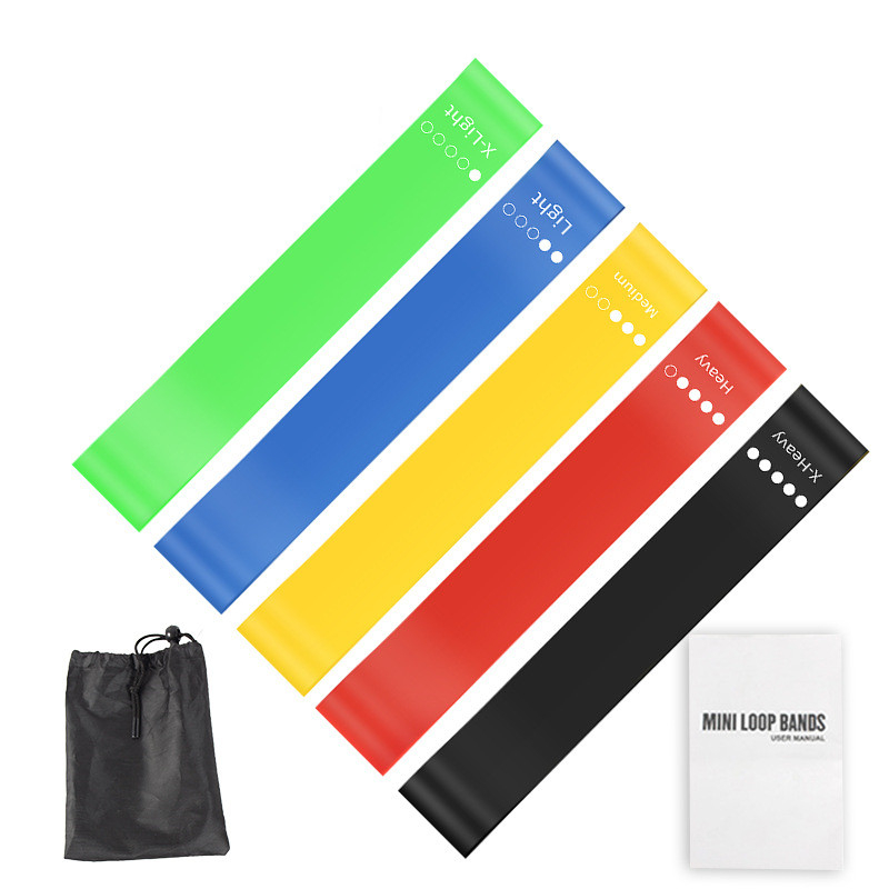 Pilates Bar Kit With Resistance Bands - 5本セット TPEレジスタンスバンドセット 収納バッグ＆マニュアル付き、ヨガ・ピラティス・筋力トレーニング・ホームジム用伸縮性エクササイズバンド