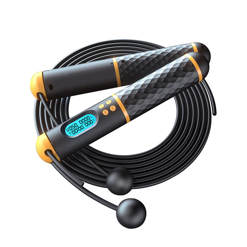 Smart Jump Rope Digital Counter - S08 スマートスキッピング 電子カウンター付き 室内スポーツフィットネス ホームエクササイズ機器 コードレスデジタル縄跳び