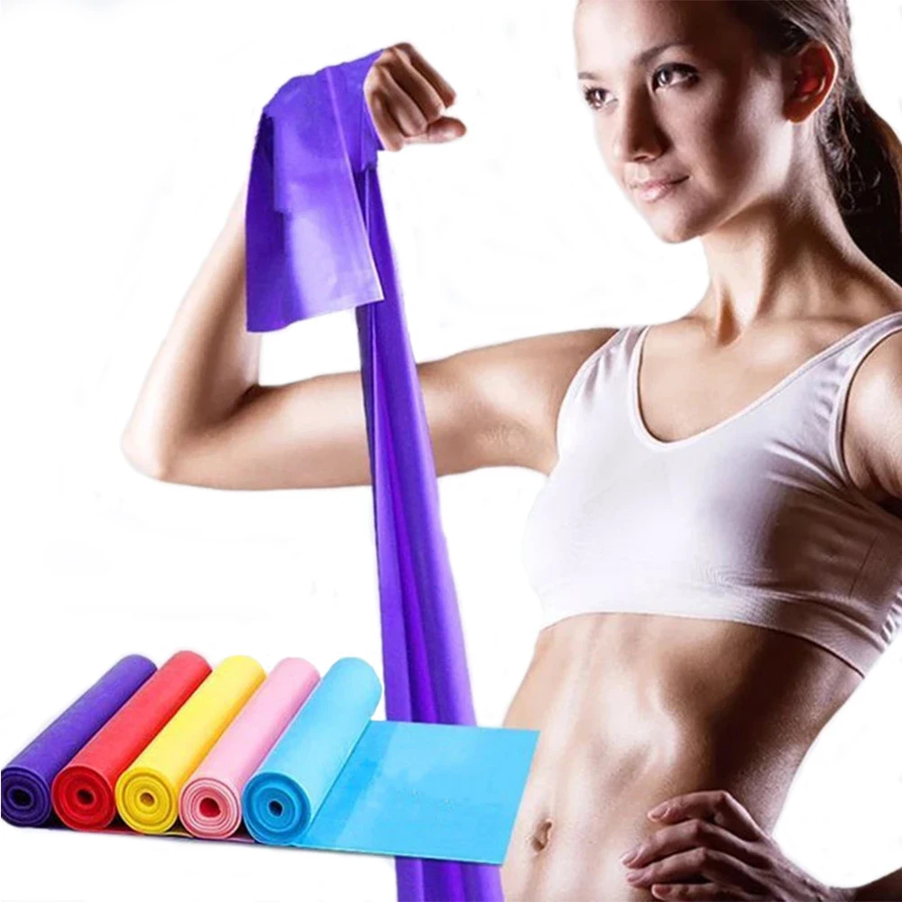 Pilates Bar Kit With Resistance Bands - ヨガ弾性バンドポータブルピラティスヒップサークルエキスパンダーバンドラテックステンションジムファミリー筋力トレーニング抵抗ベルト