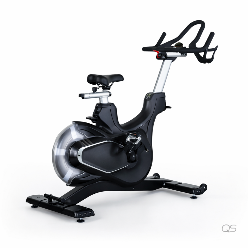 Exercise Bike Magnetic Resistance - QS X-D06 業務用エクササイズバイク ジム用 磁気抵抗スピンバイク アルミフライホイールベルトドライブ