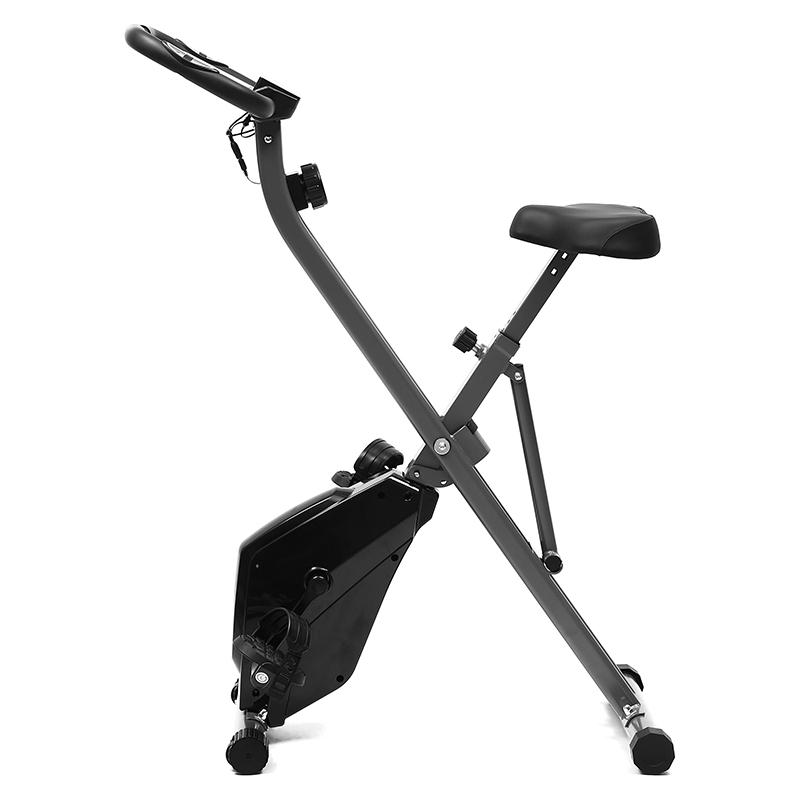 Exercise Bike Magnetic Resistance - 省スペース折りたたみ式室内サイクリングバイク 10段階磁気抵抗フィットネスバイク