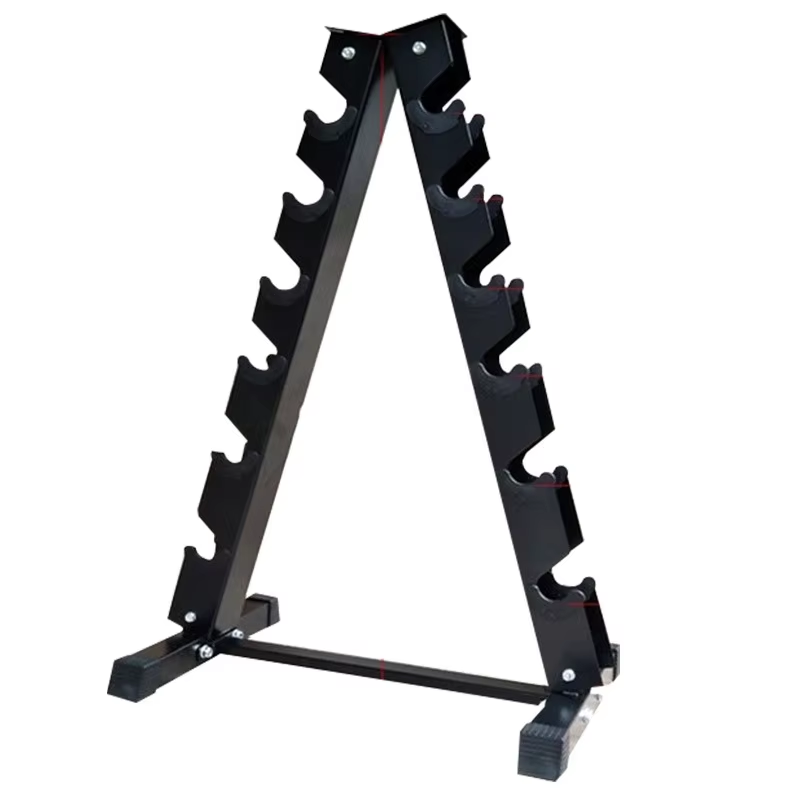Fitness Equipment - 多機能10層スチール製三角ダンベルラック収納スタンドポータブルフィットネス機器