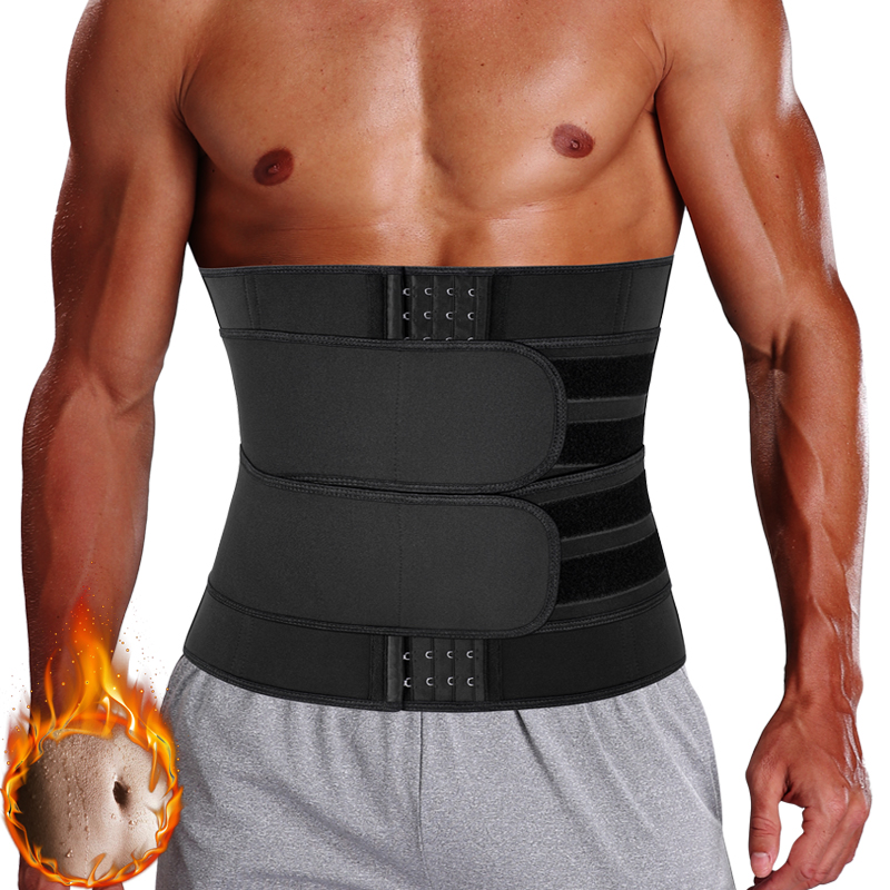 Sweat Waist Trainer Belt Neoprene - 男性用ネオプレンウエストトレーニングコルセット,減量ベルト,コンプレッション