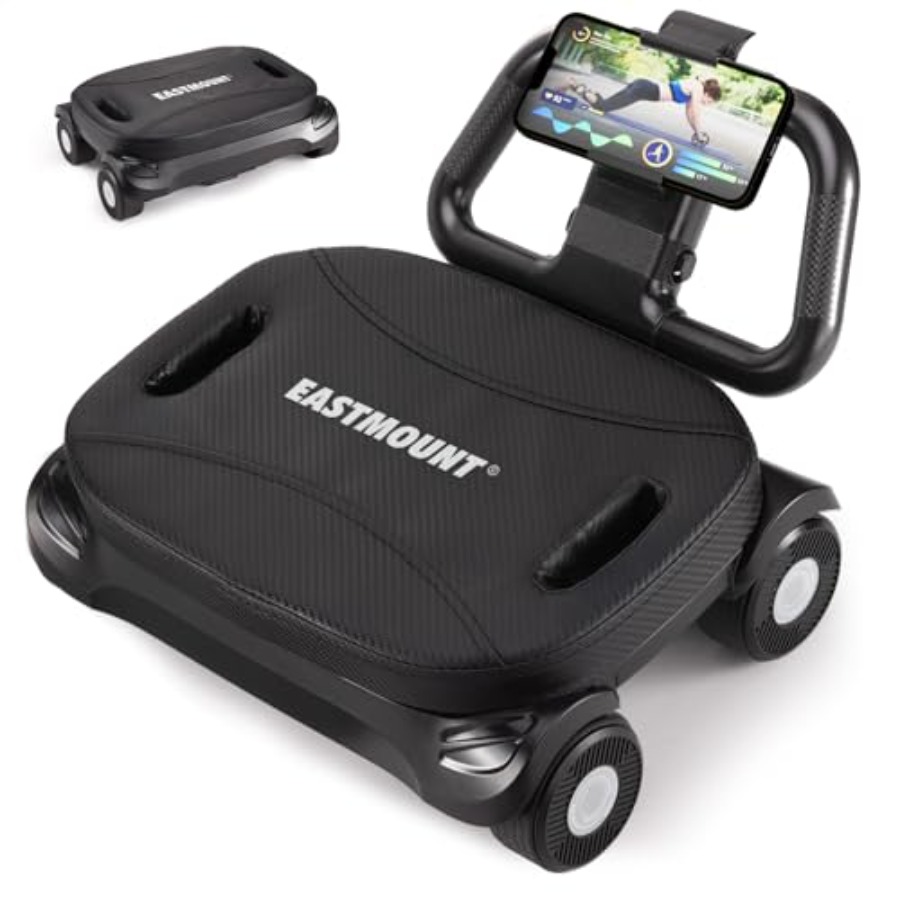 Ab Roller Wheel With Elbow Support - 家庭用ジムコアトレーニング用アブローラーホイール - スチールフレーム、黒、自動リバウンド、肘サポート付き、お腹の脂肪減少に効果的