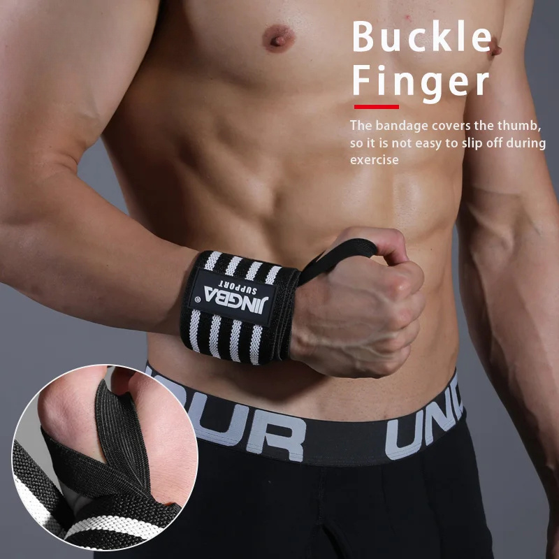1Pc リストバンド手首サポートブレースストラップ強度重量挙 - Wrist Wraps Weightlifting Support のレビューと価格