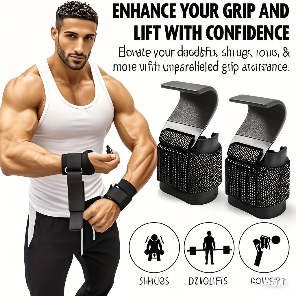 ウェイトリフティングフックグリップ（リストラップ付き）ハンド - Wrist Wraps Weightlifting Support のレビューと価格