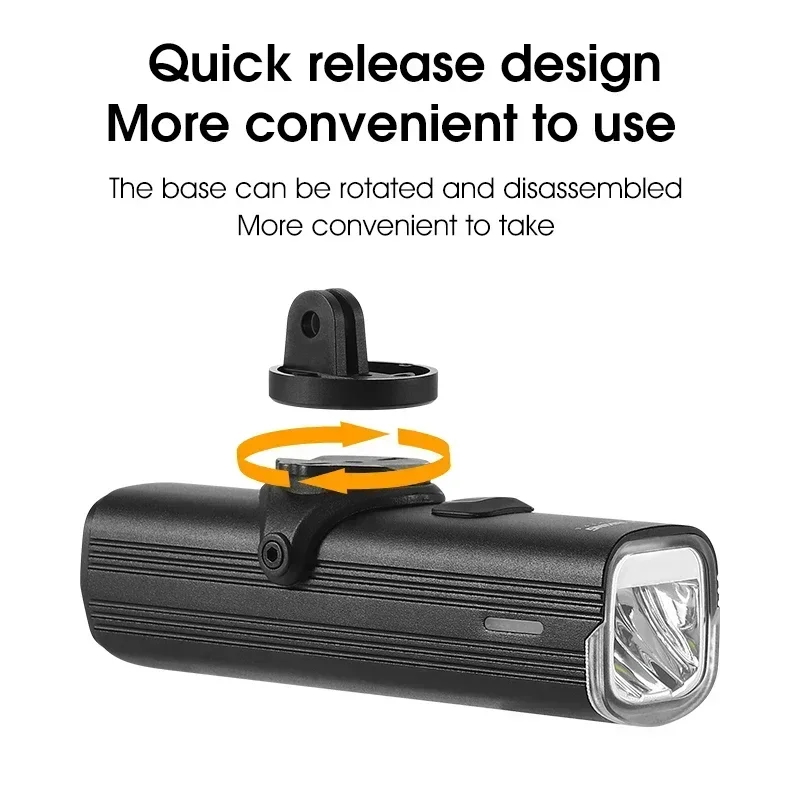 WEST BIKING 自転車クイックリリースヘッドライト  - Rechargeable Bicycle Headlight 1000 Lumen のレビューと価格
