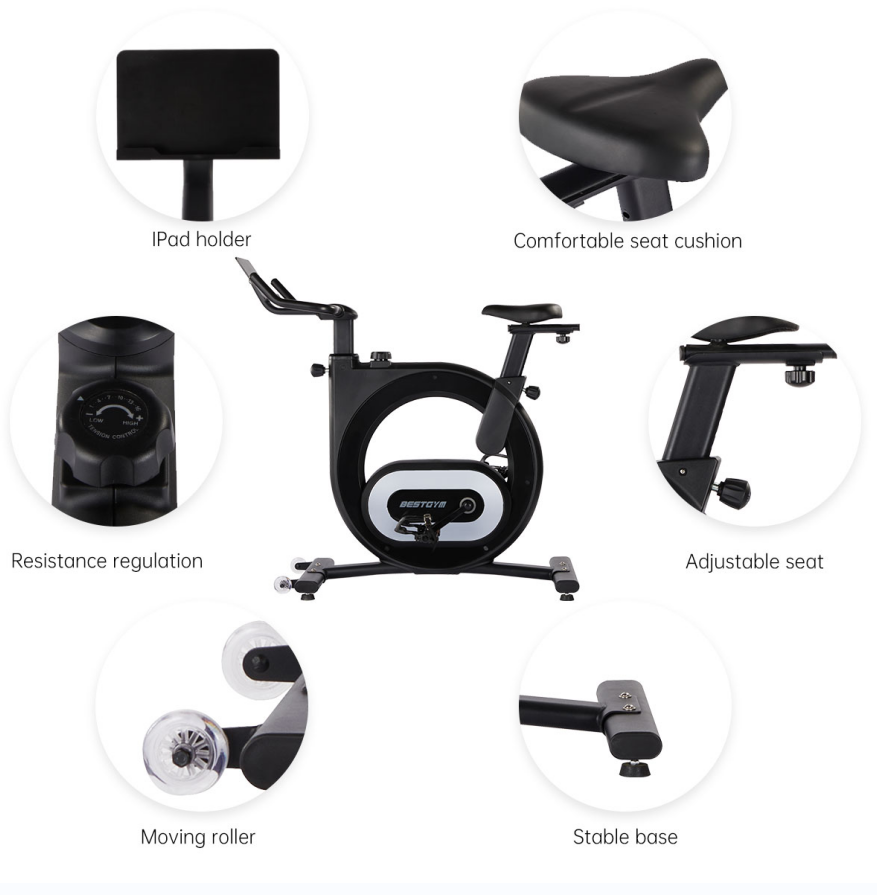 工場直販特価 調整可能モーター磁気抵抗筋力強化ベルト駆動スピ - Exercise Bike Magnetic Resistance のレビューと価格