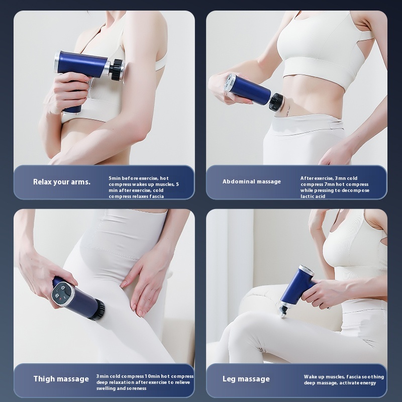 温冷ヘッド付き電動マッサージガン ポケットサイズの深部組織筋 - Electric Massage Gun Deep Tissue のレビューと価格