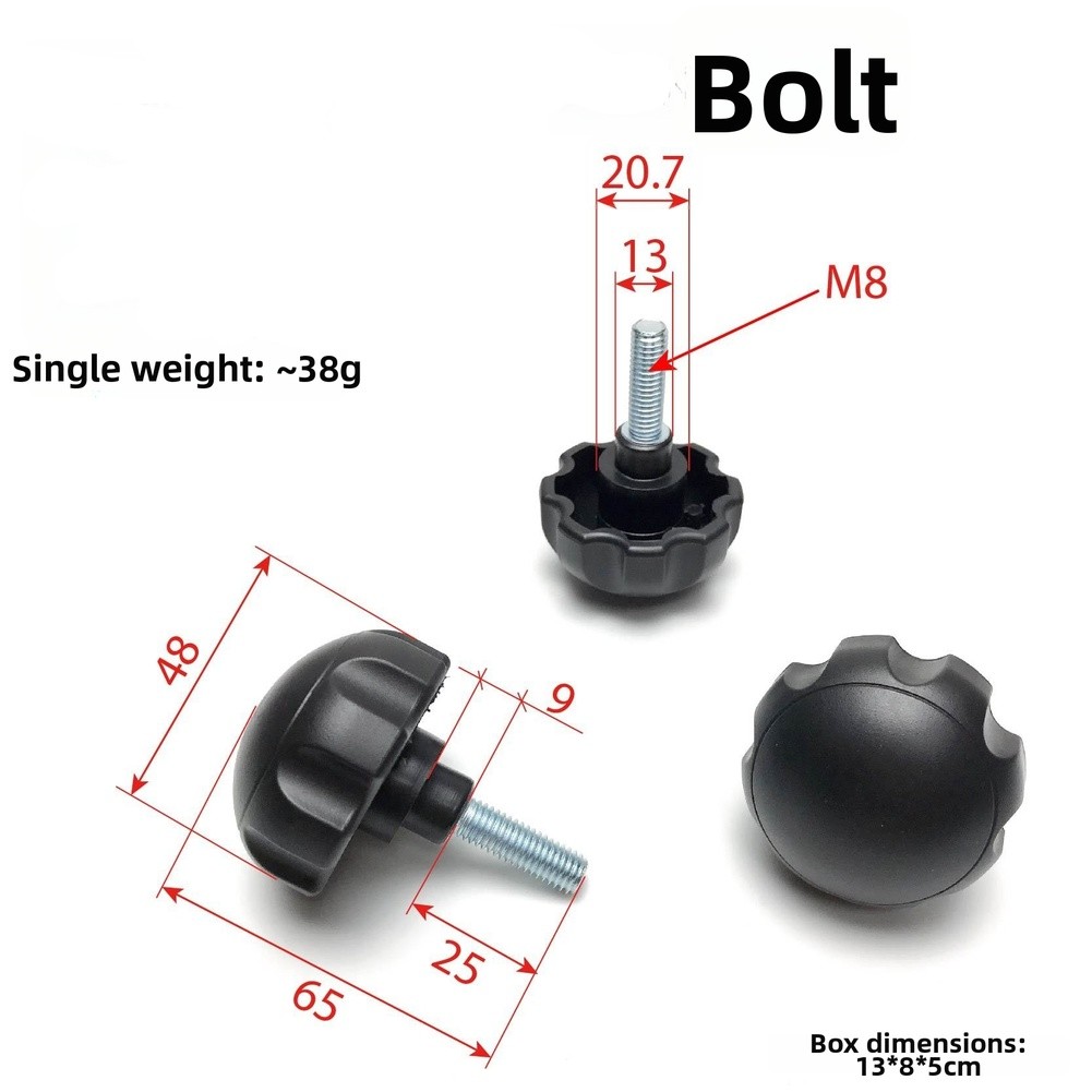4PC 軽量スクリューノブ親指ネジボルトハンドル付きフィット - Fitness Equipment のレビューと価格