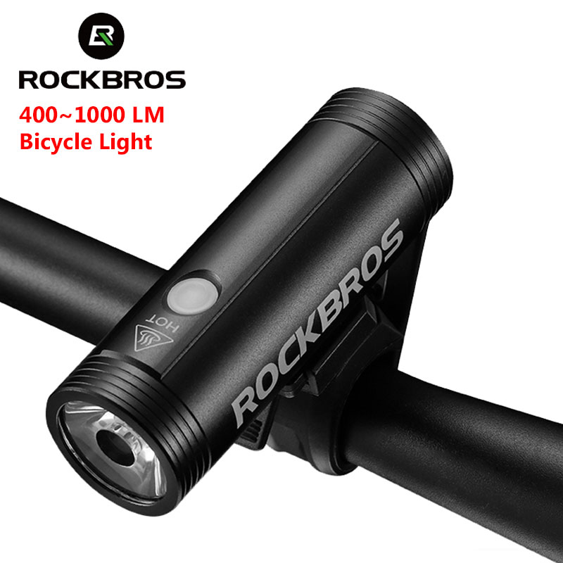 マウンテンバイク用の充電式自転車ヘッドライト,ROCKBRO - Rechargeable Bicycle Headlight 1000 Lumen のレビューと価格