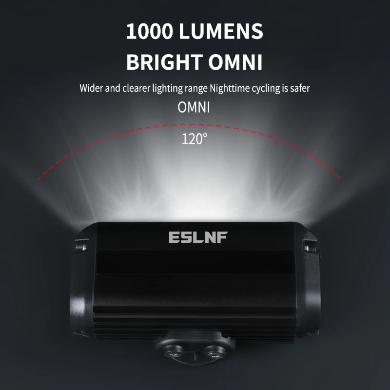 ESLNF 1000ルーメンUSB充電式MTB自転車ハンドル - Rechargeable Bicycle Headlight 1000 Lumen のレビューと価格