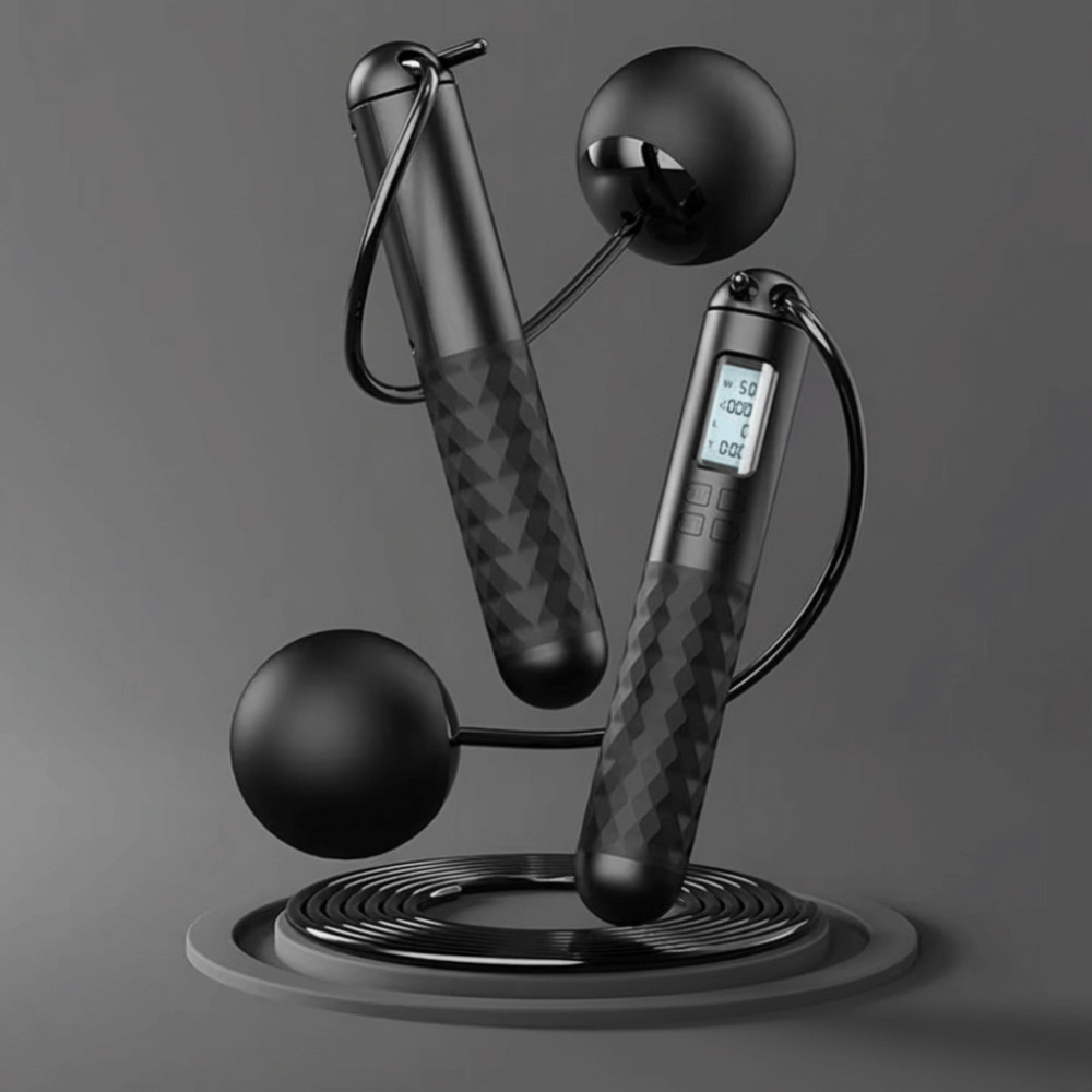 コードレスロープレス縄跳び 滑り止め機能付きカウンター付き縄 - Smart Jump Rope Digital Counter のレビューと価格