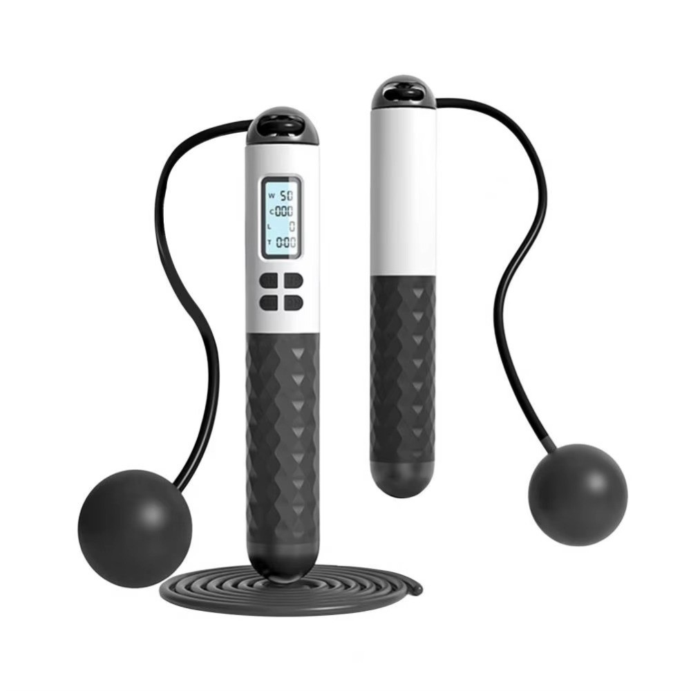 コードレスロープレス縄跳び 滑り止め機能付きカウンター付き縄 - Smart Jump Rope Digital Counter のレビューと価格