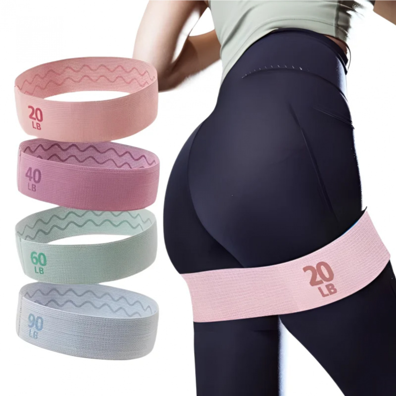 20-90LB ファブリック弾性バンド フィットネス抵抗バン - Pilates Bar Kit With Resistance Bands のレビューと価格