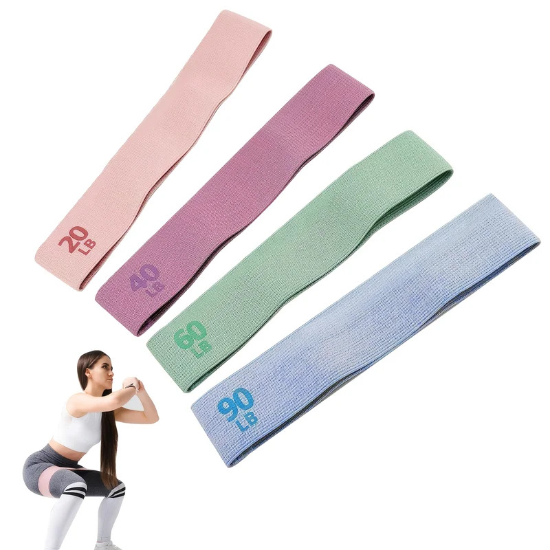 20-90LB ファブリック弾性バンド フィットネス抵抗バン - Pilates Bar Kit With Resistance Bands のレビューと価格