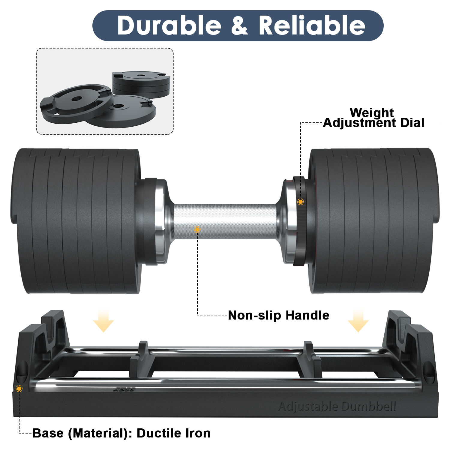 2026年式 業務用ジム機器 鋳鉄製調整可能ダンベル 筋力ト - Adjustable Dumbbell Pair 40Kg のレビューと価格