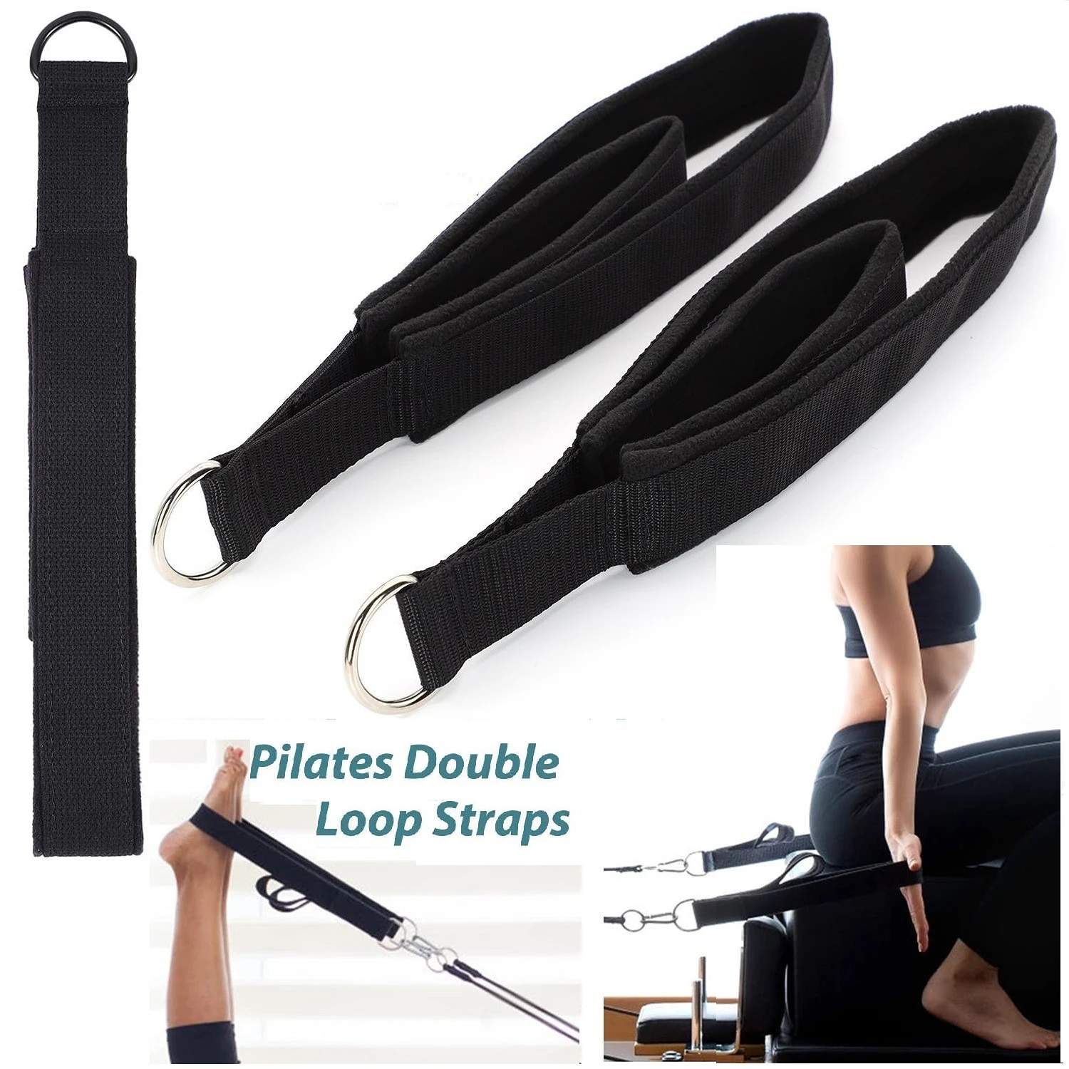 ダブルリング弾性ヨガピラティスベッドエクササイズアクセサリー - Pilates Bar Kit With Resistance Bands のレビューと価格
