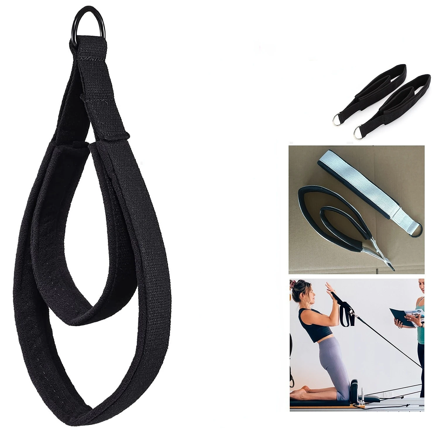 ダブルリング弾性ヨガピラティスベッドエクササイズアクセサリー - Pilates Bar Kit With Resistance Bands のレビューと価格