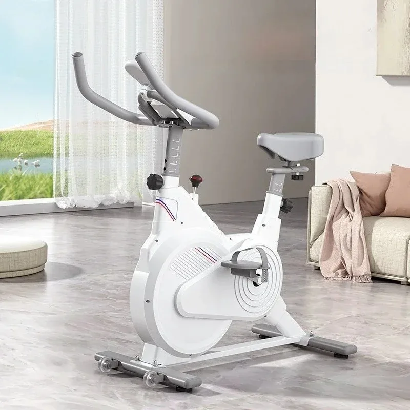 黒と白のエクササイズバイク、減量用、静音磁気抵抗式ホームジム - Exercise Bike Magnetic Resistance のレビューと価格
