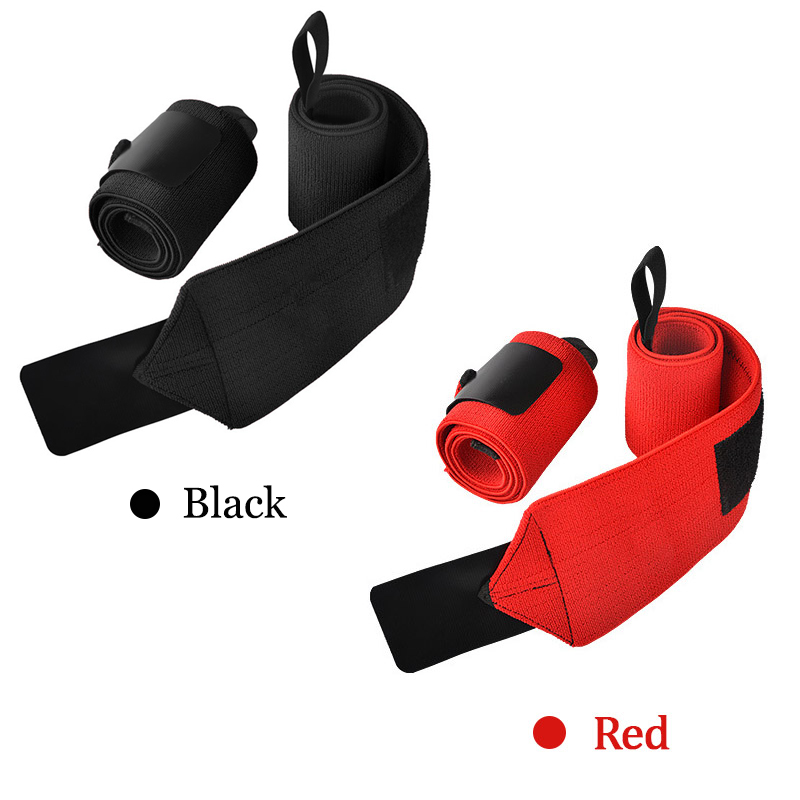 重量挙げ用の硬いリストストラップ、レッドナイロン、パワーリフ - Wrist Wraps Weightlifting Support のレビューと価格