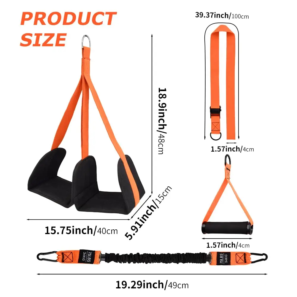 懸垂補助バンドセット 懸垂用抵抗ストラップ 男性用 女性用  - Resistance Bands Set With Handles のレビューと価格