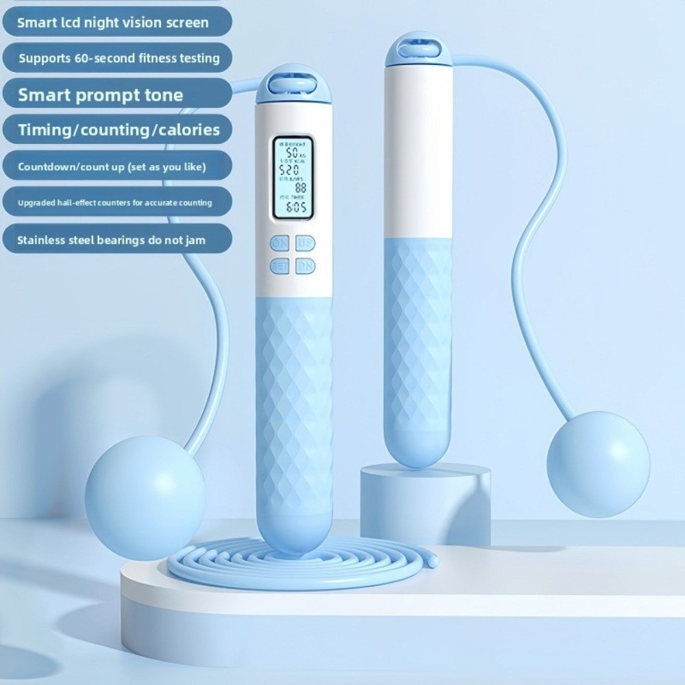 コードレスロープレス縄跳びカウンター付き減量カウント縄跳びワ - Smart Jump Rope Digital Counter のレビューと価格