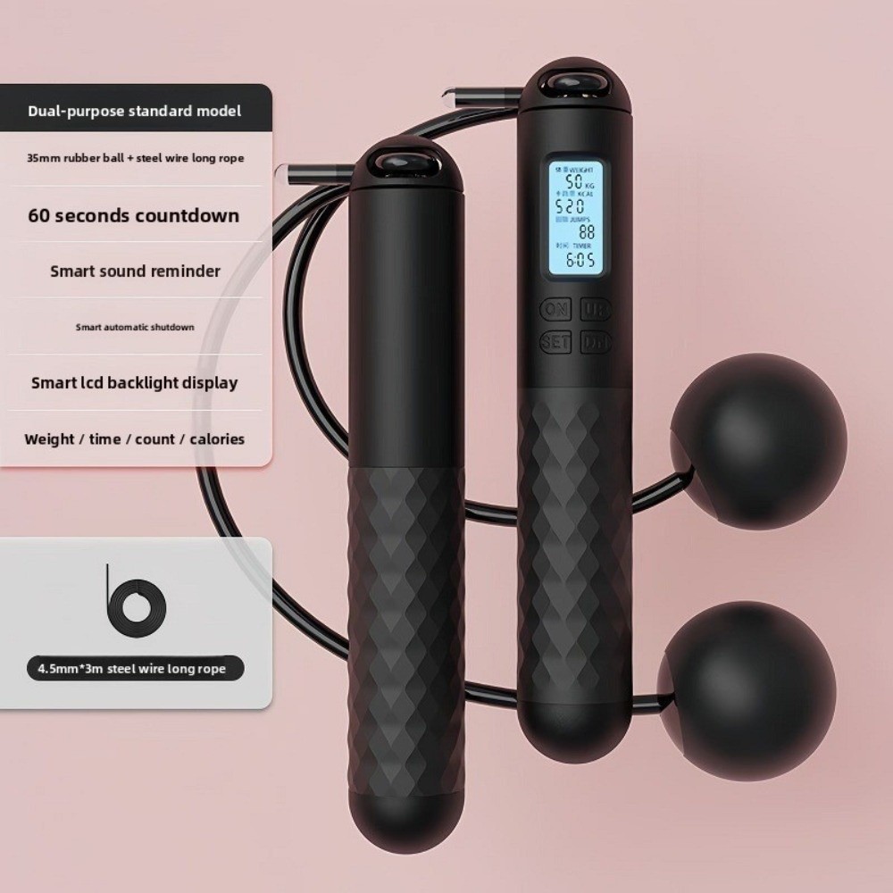 コードレスロープレス縄跳びカウンター付き減量カウント縄跳びワ - Smart Jump Rope Digital Counter のレビューと価格