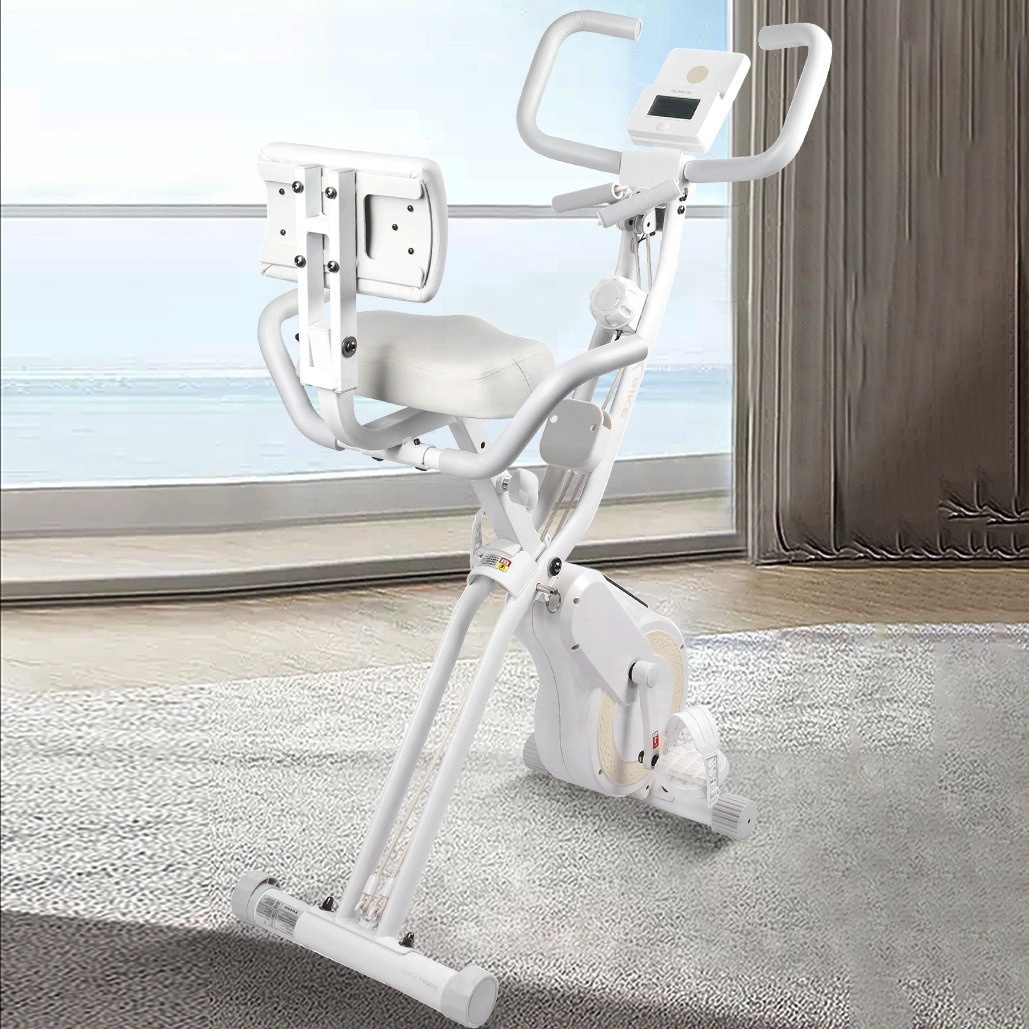 磁気抵抗式折りたたみエクササイズバイク（最大耐荷重120kg - Exercise Bike Magnetic Resistance のレビューと価格