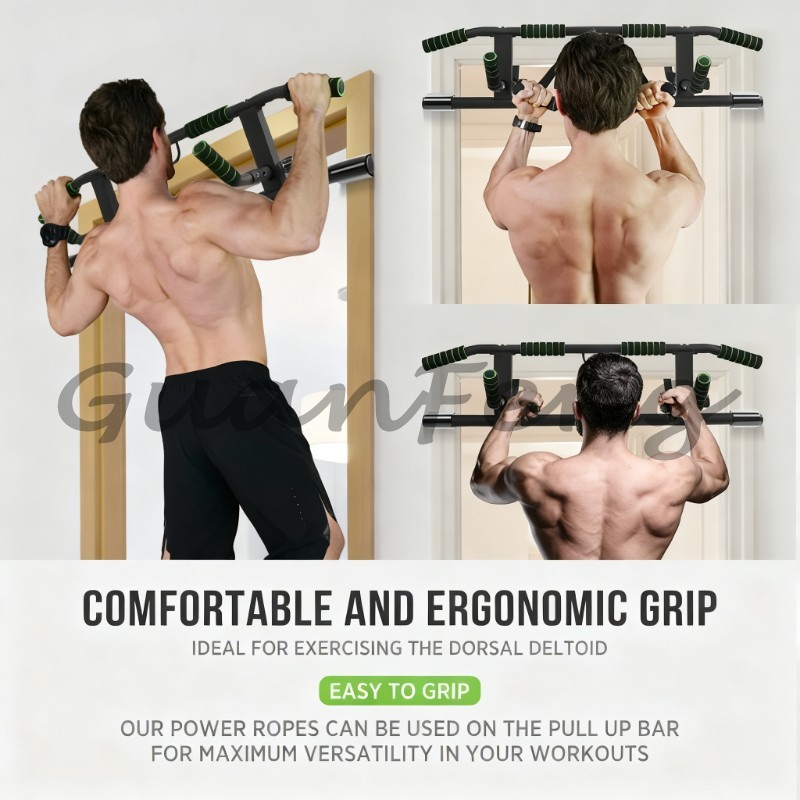 ドアフレーム用ネジ不要懸垂・チンアップ・ディップバー、ドア枠 - Door Pull Up Bar No Screw のレビューと価格