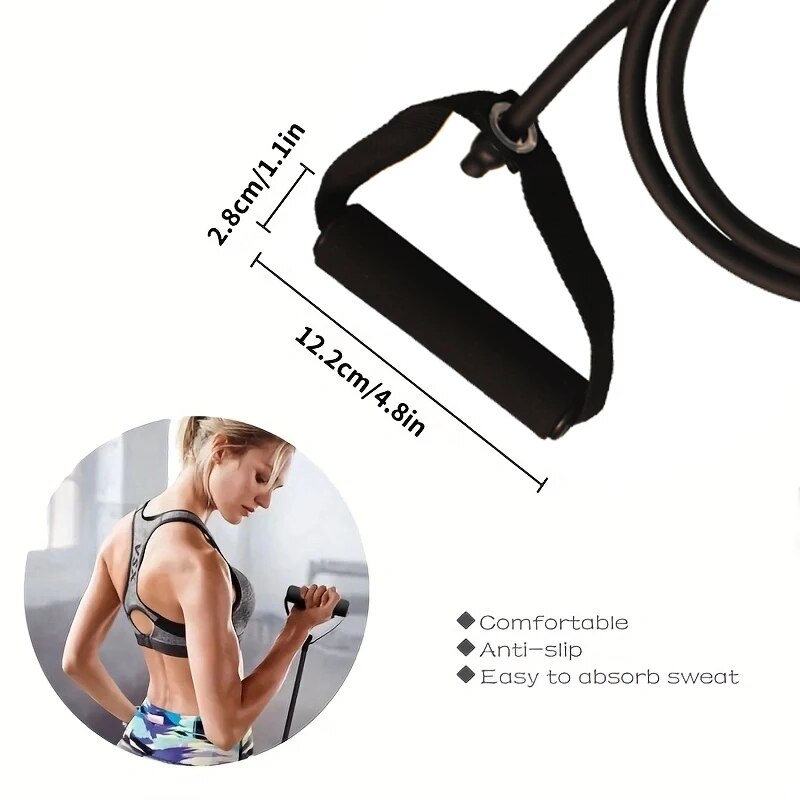 ハンドル付きレジスタンスバンド、エクササイズバンド、男性女性 - Resistance Bands Set With Handles のレビューと価格