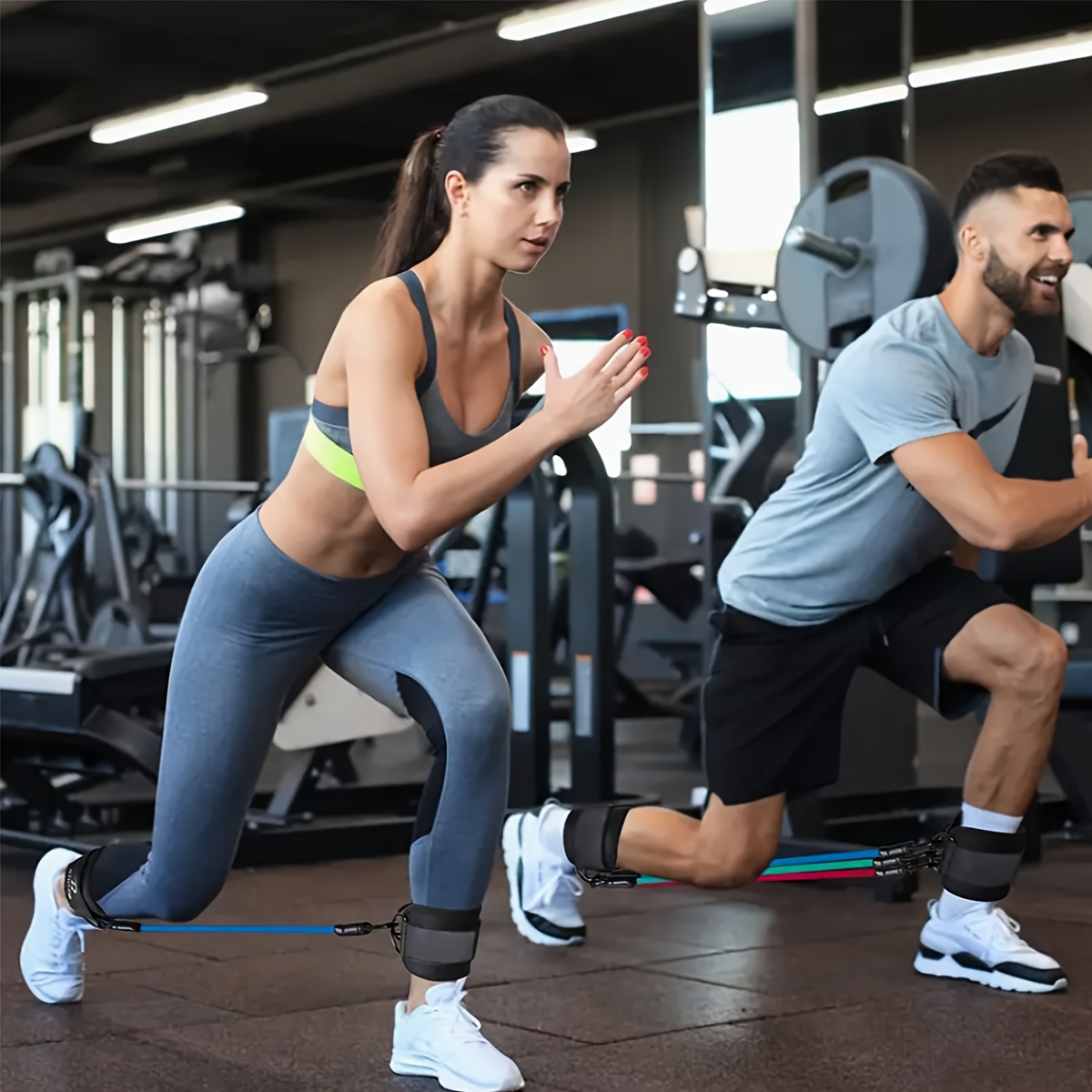5ピースアンクルレジスタンスバンドセット、調節可能なストラッ - Resistance Bands Set With Handles のレビューと価格