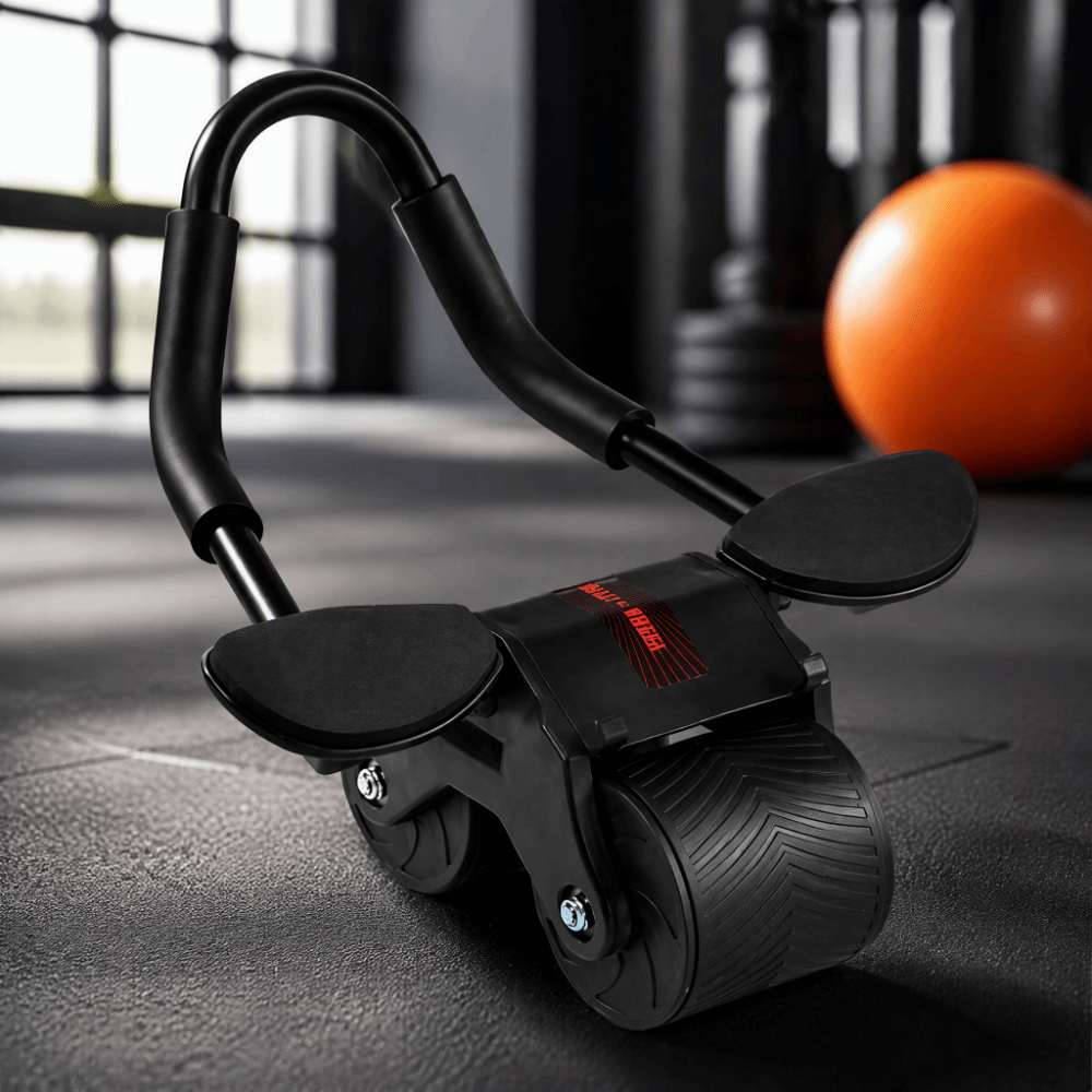 アップグレード版自動リバウンド腹筋ローラーホイール、膝マット - Ab Roller Wheel With Elbow Support のレビューと価格
