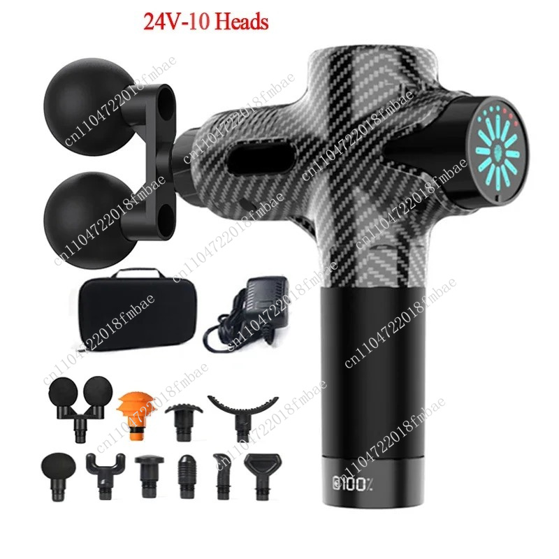 24Vプロ仕様温冷圧縮電動マッサージガン 12種類の高周波筋 - Electric Massage Gun Deep Tissue のレビューと価格