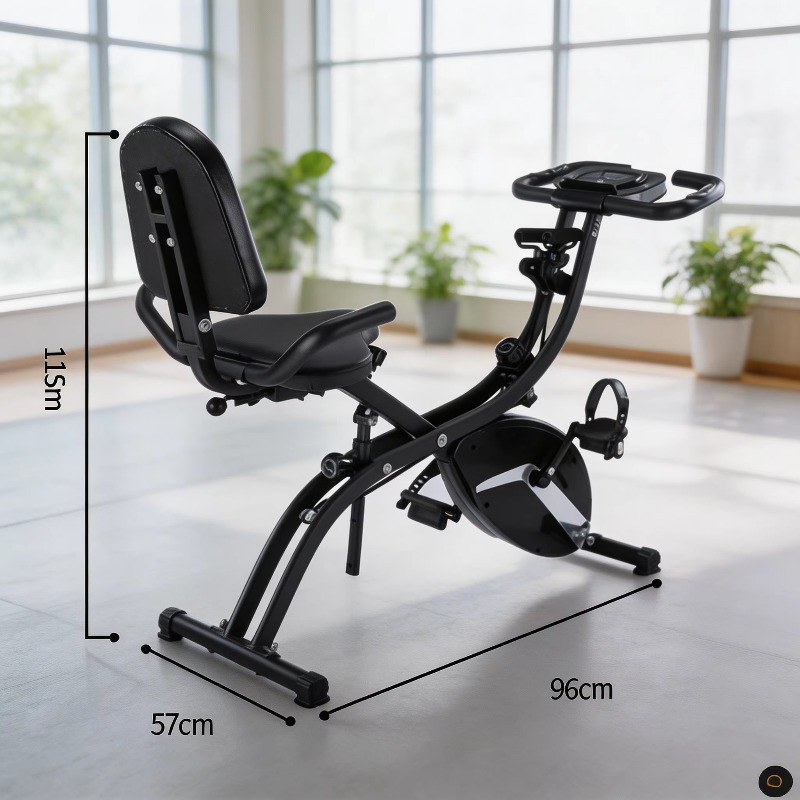 家庭用フィットネス折りたたみ式エクササイズバイク LCDディ - Exercise Bike Magnetic Resistance のレビューと価格
