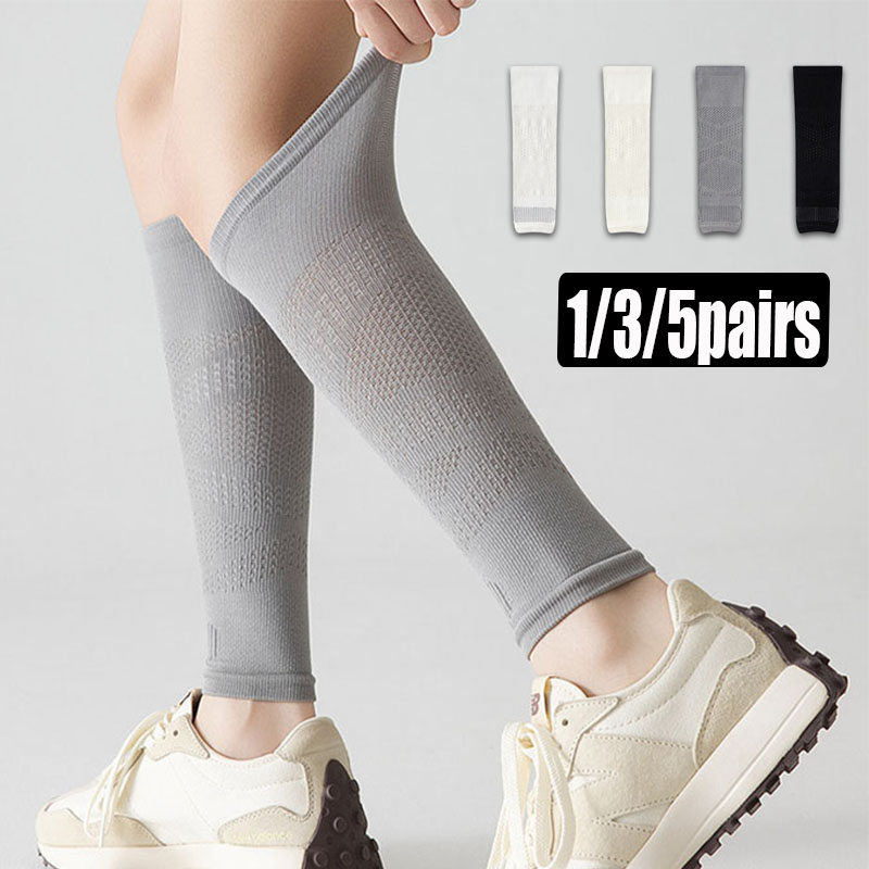 1/3/5ペア カーフコンプレッションスリーブ 女性用 通気 - Cycling のレビューと価格