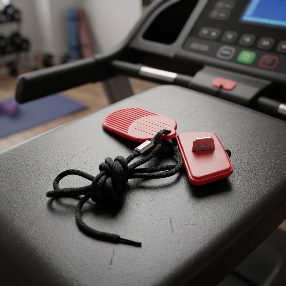 トレッドミル用安全キー緊急停止スイッチ、赤いプラスチック製ス - Fitness Equipment のレビューと価格