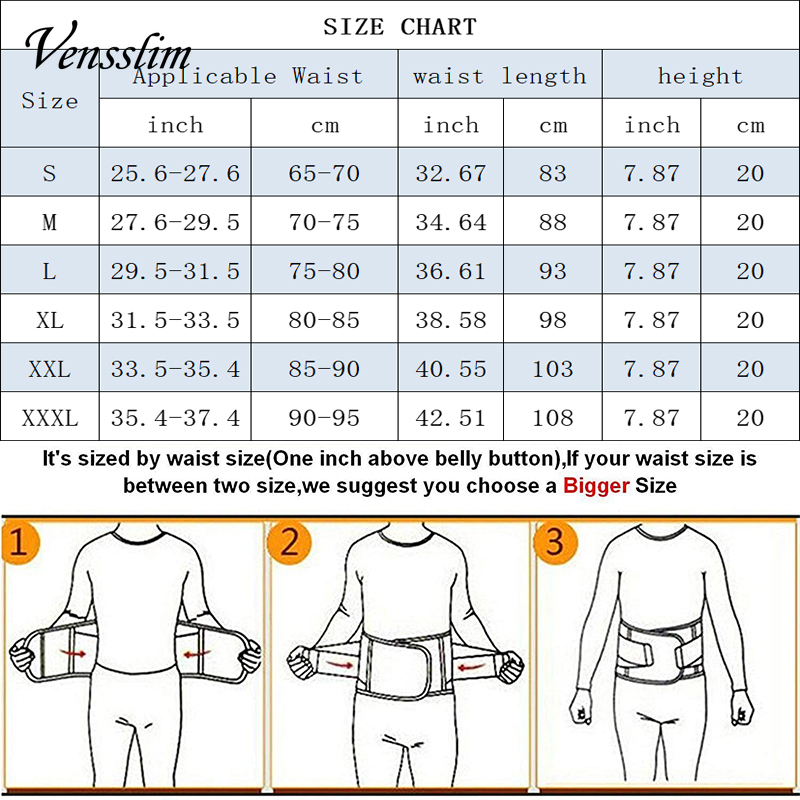 Vensslim 痩身圧縮サウナ汗トリマーベルト男性ウエスト - Sweat Waist Trainer Belt Neoprene のレビューと価格